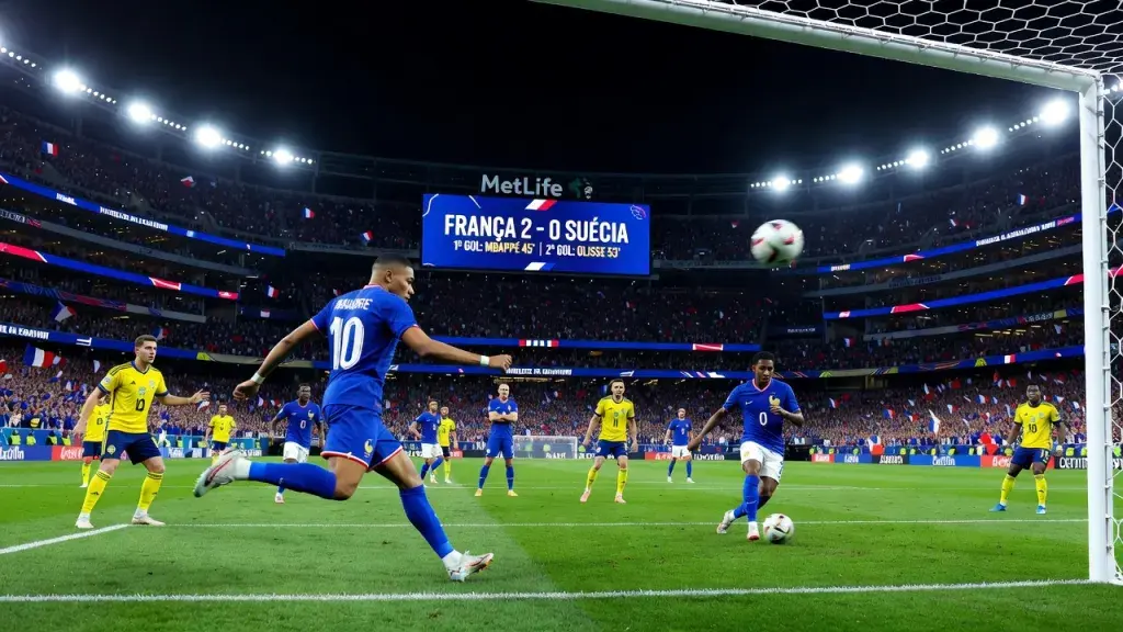 França derrota a Suécia por 3 a 0 e avança às oitavas da Copa do Mundo 2026